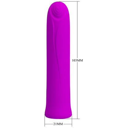 PRETTY LOVE - CURTIS MINI SUPER POWER VIBRADOR 12 VIBRAÇÕES DE SILICONE VIOLETA