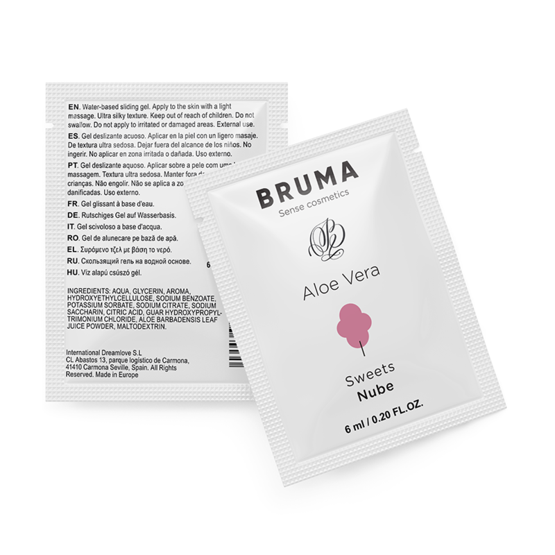 BRUMA - GEL DESLIZANTE ALOE VERA SABOR DOCE 6 ML