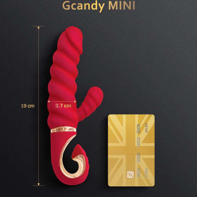 G-VIBE - GANDY MINI VIBRADOR DE SILICONE VERMELHO