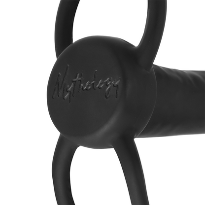 MITOLOGIA - COBI ONYX DILDO ANAL COM ANEL DE PAU E TESTÍCULO 13 CM SILICONE