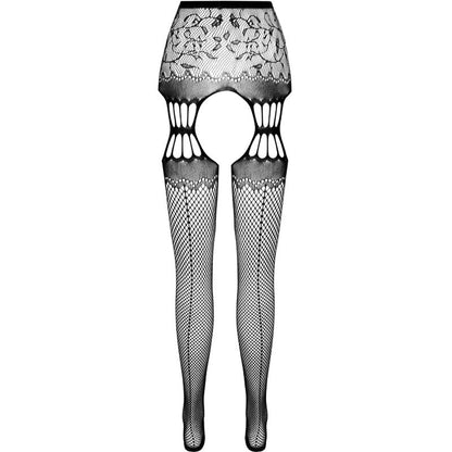 PASSION - S027 MEIA-CALÇA PRETA COM LIGA TAMANHO ÚNICO