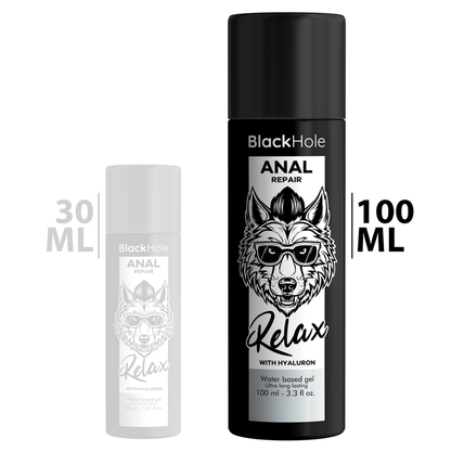 BLACK HOLE - ANAL REPAIR RELAX BASE AQUÁTICA COM HIALURON 100 ML