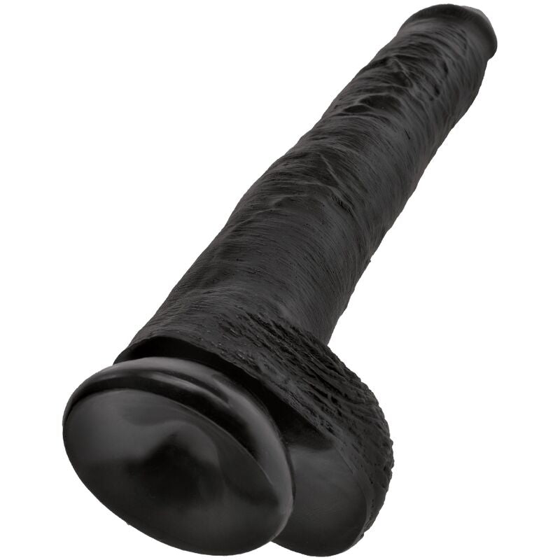 KING COCK - PÊNIS REALISTA COM BOLAS 30,5 CM PRETO