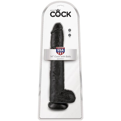 KING COCK - PÊNIS REALISTA COM BOLAS 30,5 CM PRETO