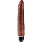 KING COCK - VIBRADOR DE PÊNIS REALÍSTICO 25,6 CM MARROM