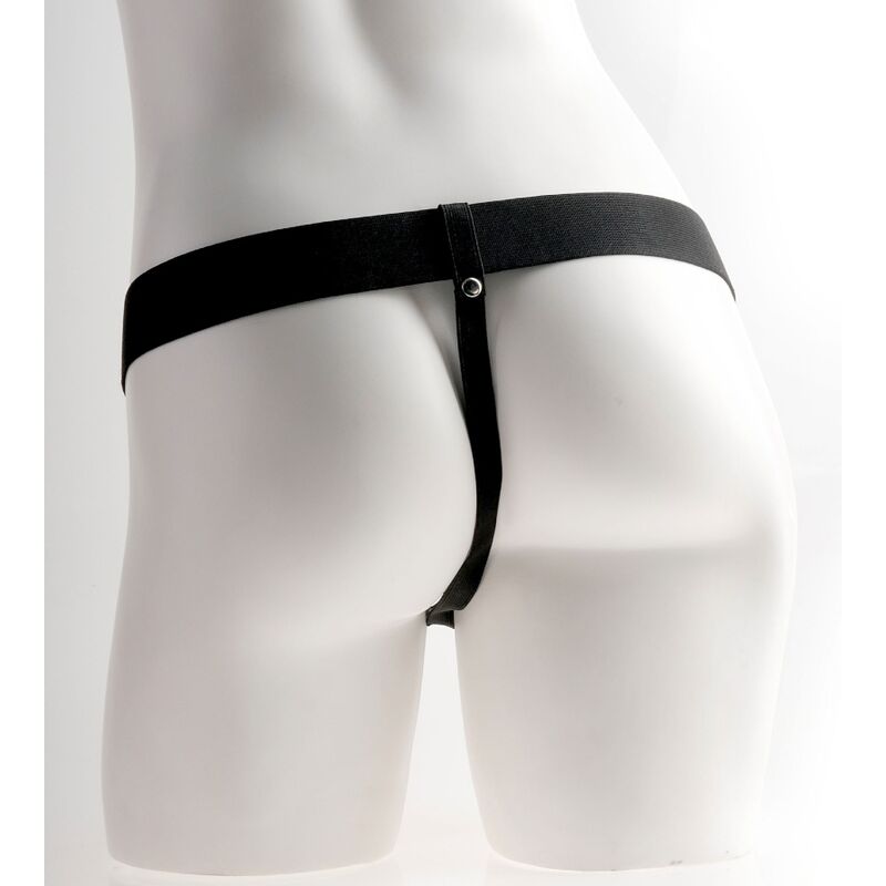 FETISH FANTASY SERIES - ARREIO AJUSTÁVEL PÊNIS REALISTA COM BOLAS RECARREGÁVEIS E VIBRADOR 28 CM