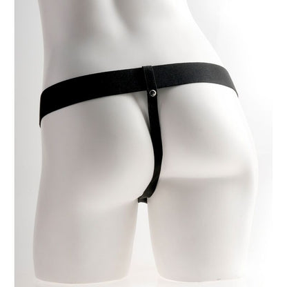 FETISH FANTASY SERIES - ARREIO AJUSTÁVEL PÊNIS REALISTA COM BOLAS RECARREGÁVEIS E VIBRADOR 28 CM