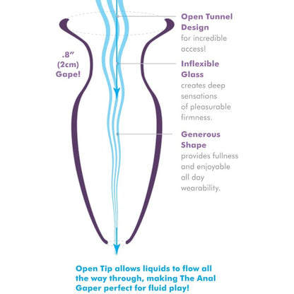 COLEÇÃO ANAL FANTASY ELITE - DILATADOR ANAL GAPER PARA INICIANTES TAMANHO CRISTAL S