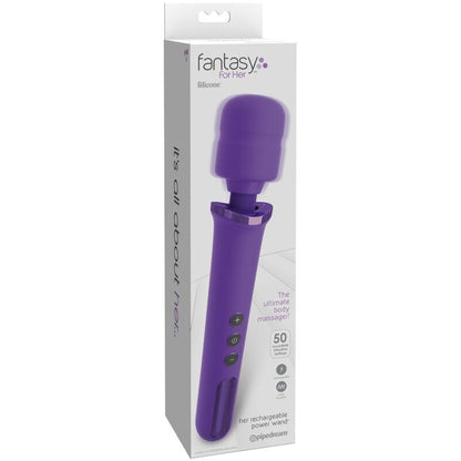 FANTASY FOR HER - MASSAGEADOR WAND FOR HER RECARREGÁVEL E VIBRADOR 50 NÍVEIS VIOLETA