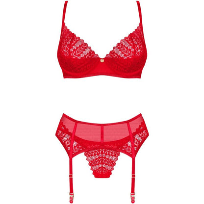 OBSESSIVE - INGRIDIA CONJUNTO TRÊS PEÇAS VERMELHO XS/S