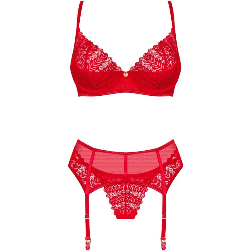 OBSESSIVE - INGRIDIA CONJUNTO TRÊS PEÇAS VERMELHO XS/S