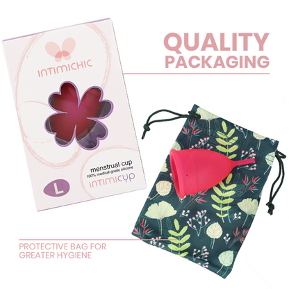 INTIMICHIC - MENSTRUAL CUP MEDICAL GRADE SILICONE - SIZE S