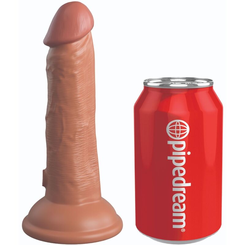 KING COCK - ELITE REALISTA SILICONE DILDO 15,2 CM CARAMELO