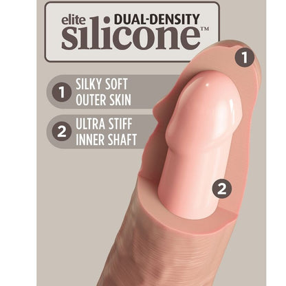 KING COCK - DILDO DE SILICONE REALISTA ELITE 23 CM