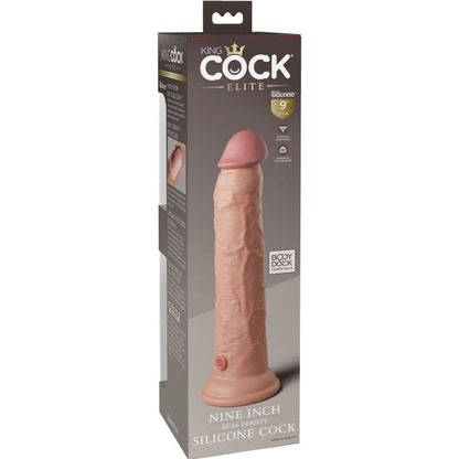 KING COCK - DILDO DE SILICONE REALISTA ELITE 23 CM