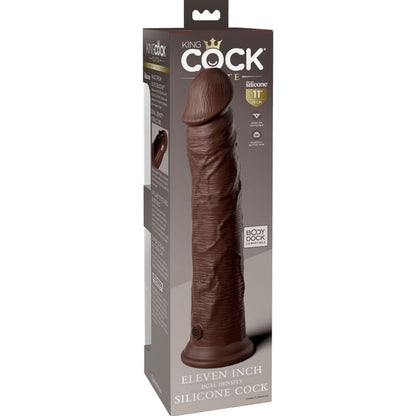 KING COCK - ELITE REALISTA SILICONE DILDO 28 CM MARROM