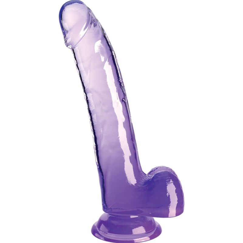 KING COCK - DILDO MIT HODEN 20,3 CM LILA
