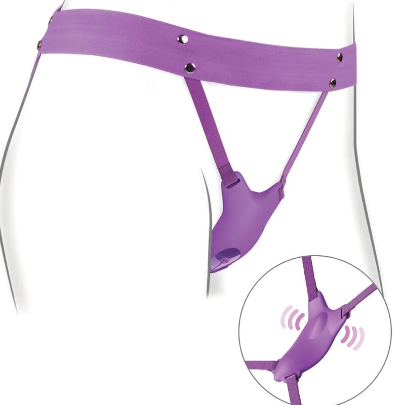 FANTASY FOR HER - BUTTERFLY HARNESS, VIBRIEREND, WIEDERAUFLADBAR &amp; FERNBEDIENUNG LILA