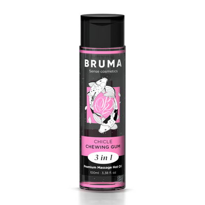 BRUMA - ÓLEO QUENTE DE MASSAGEM PREMIUM GOMA DE MASCAR 3 EM 1 - 100 ML