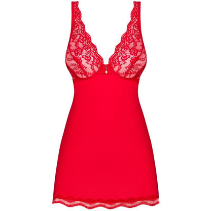 OBSESSIVE - LUVAE BABYDOLL E TANGA VERMELHO S/M