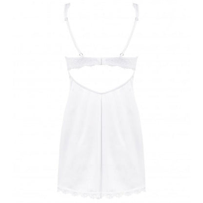 OBSESSIVE - AMOR BLANCO CHEMISE &amp; TANGA BRANCA S/M