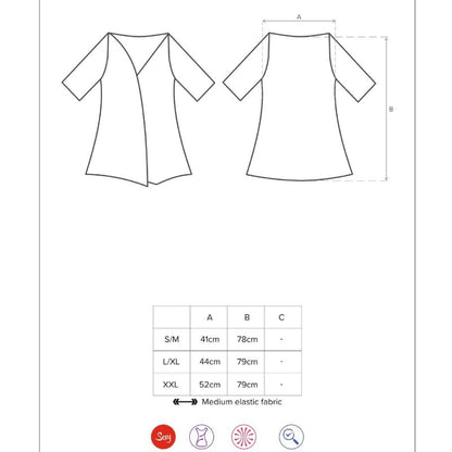 OBSESSIVE - 810-PEI-1 VESTIDO PRETO P/M