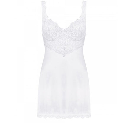 OBSESSIVE - AMOR BLANCO CHEMISE &amp; TANGA BRANCA S/M