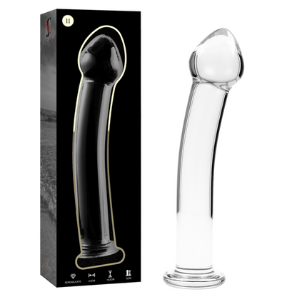 NEBULA SERIE VON IBIZA - MODELL 11 DILDO BOROSILIKATGLAS KLAR 16 CM -O- 3 CM