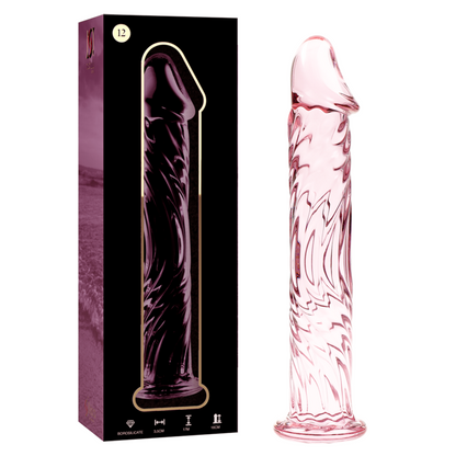 NEBULA SERIE VON IBIZA - MODELL 12 DILDO BOROSILIKATGLAS KLAR 17 CM -O- 3,5 CM