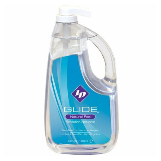 ID GLIDE - LUBRIFICANTE À BASE DE ÁGUA + HIPOALERGÊNICO NATURAL FEEL 1900 ML