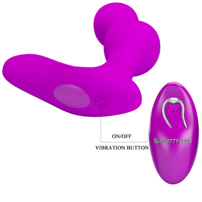 PRETTY LOVE - TERRANCE VIBRADOR ANAL MASSAGEADOR COM CONTROLE REMOTO