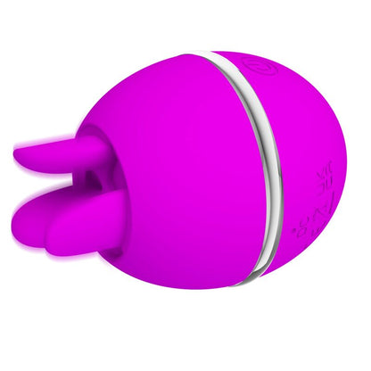 PRETTY LOVE - VIBRADOR DE SILICONE REDONDO BOLA GÊMEOS ROXO