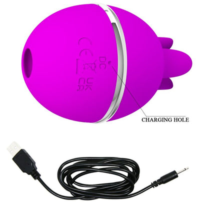 PRETTY LOVE - VIBRADOR DE SILICONE REDONDO BOLA GÊMEOS ROXO