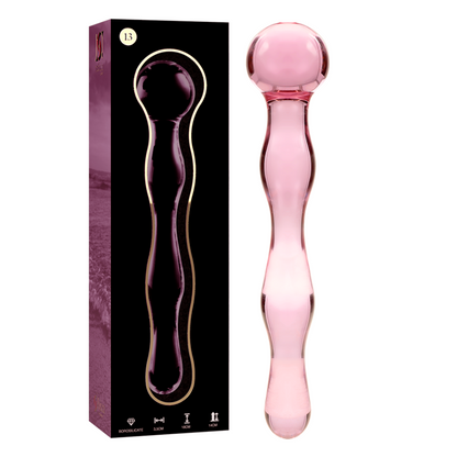 NEBULA SERIE VON IBIZA - MODELL 13 DILDO BOROSILIKATGLAS KLAR 18 CM -O- 3,5 CM