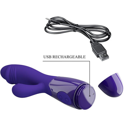 PRETTY LOVE - VIBRADOR SNAPPY YOUTH E ESTIMULADOR DO PONTO G VIOLETA