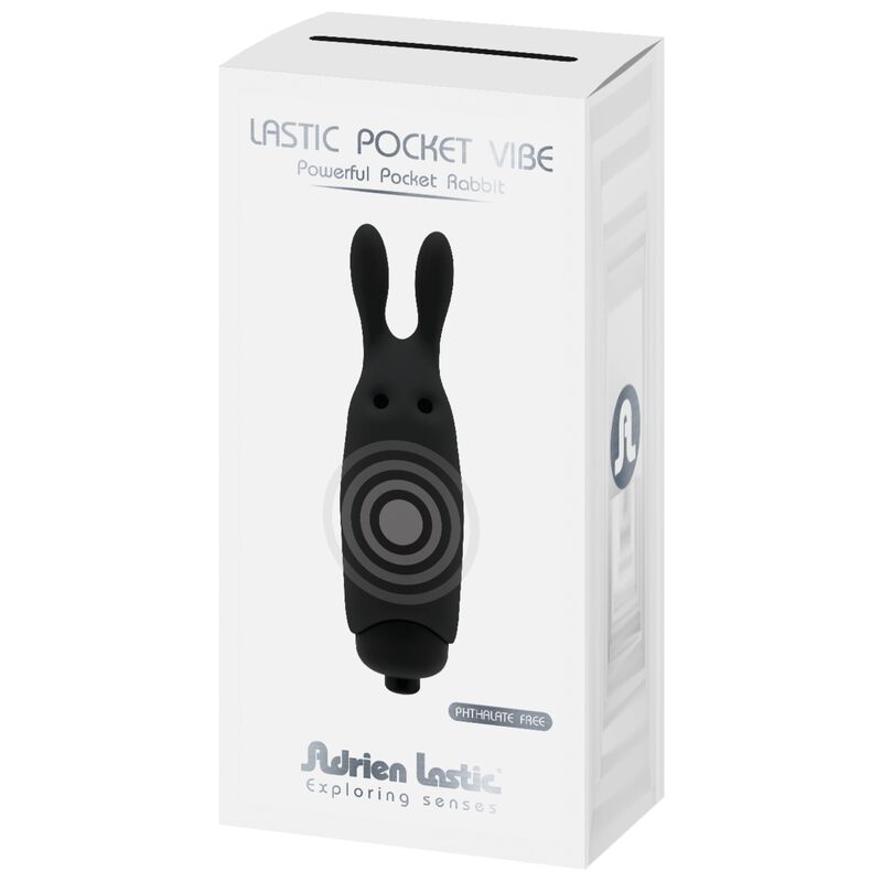 ADRIEN LASTIC - LASTIC POCKET VIBRADOR COELHO PRETO