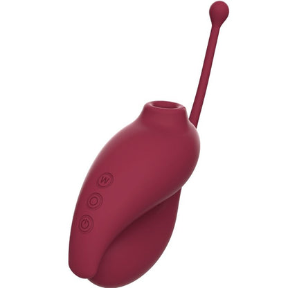 ADRIEN LASTIC - SUCKER DE CLITÓRIS DE INSPIRAÇÃO + VIBRADOR VERMELHO OVO - APLICATIVO GRATUITO