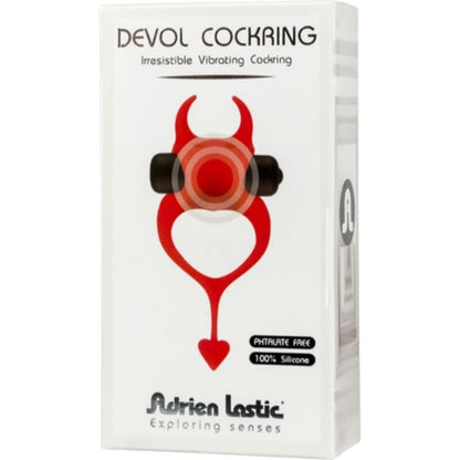 ADRIEN LASTIC - ANEL VIBRADOR DEVOL COCKRING VERMELHO
