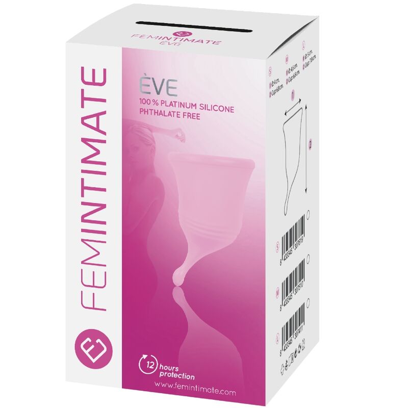FEMINTIMATE - EVE NEW COPO MENSTRUAL DE SILICONE - TAMANHO S