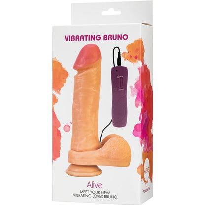 ALIVE - VIBRADOR DE PÊNIS REALÍSTICO BRUNO 22 CM