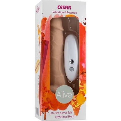 ALIVE - CESAR VIBRADOR E ROTATOR DE PÊNIS REALÍSTICO 17,5 CM