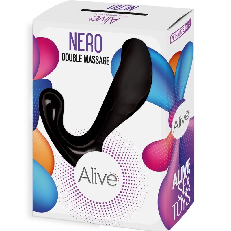 ALIVE - NERO DUPLO MASSAGER ANAL &amp; PROSTATIC