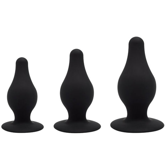 SILEXD - KIT PLUG ANAL PREMIUM SILEXPAN SILICONE TERMORATIVO TAMANHO S / M / L