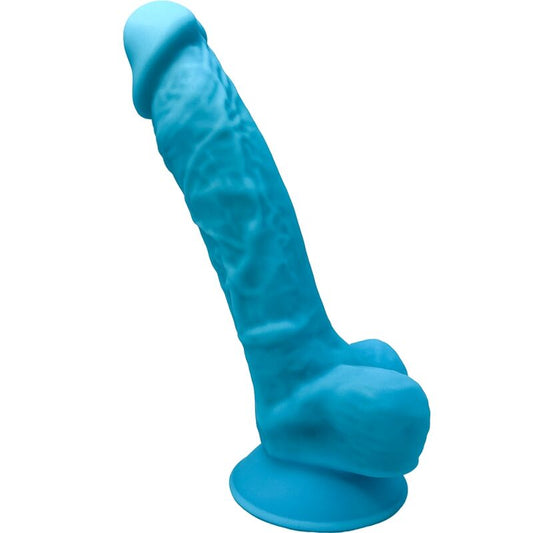 SILEXD - MODELO 1 PÊNIS REALISTA PREMIUM SILEXPAN SILICONE AZUL 17,5 CM