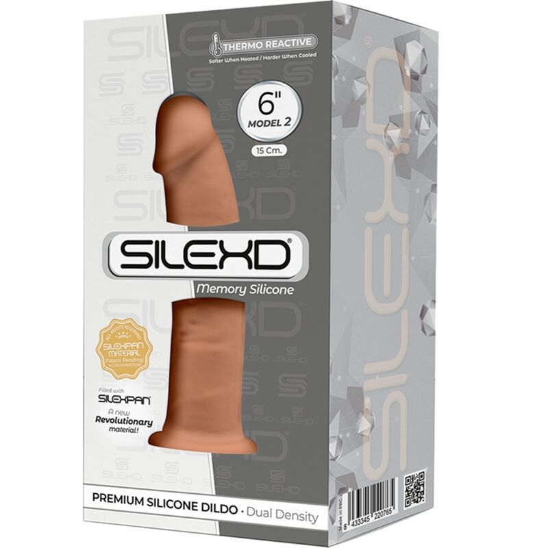 SILEXD - MODELO 2 PÊNIS REALISTA PREMIUM SILEXPAN SILICONE CARAMELO 15,4 CM