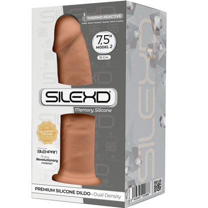 SILEXD - MODELO 2 PÊNIS REALISTA PREMIUM SILEXPAN SILICONE CARAMELO 19 CM