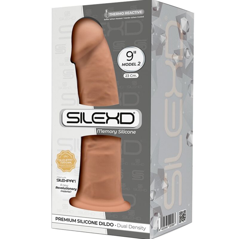 SILEXD - MODELO 2 PÊNIS REALISTA PREMIUM SILEXPAN SILICONE CARAMELO 23 CM