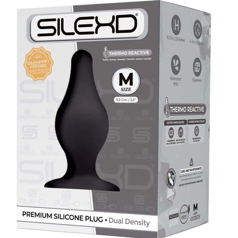 SILEXD - MODELO 2 PLUG ANAL PREMIUM SILEXPAN SILICONE PREMIUM TERMORATIVO TAMANHO M