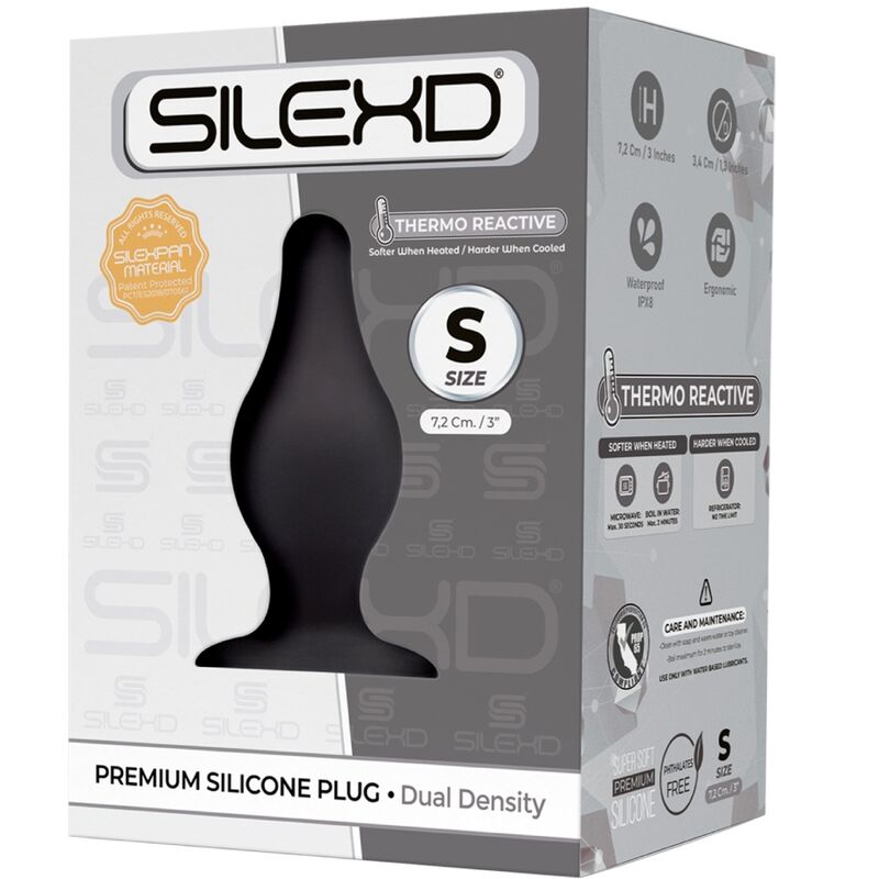 SILEXD - MODELO 2 PLUG ANAL PREMIUM SILEXPAN SILICONE PREMIUM TERMORATIVO TAMANHO S