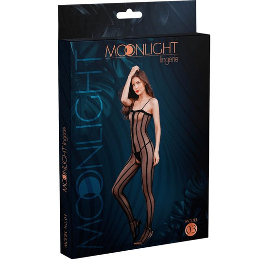 MOONLIGHT - MODELO 3 BODYSTOCKING PRETO TAMANHO ÚNICO